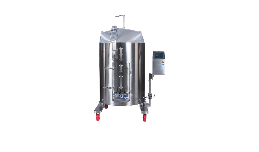 Thermo Scientific™ HyPerforma™ Single-Use Mixer, 1000 L, jacketed, DC motor, touchscreen console, with load cells