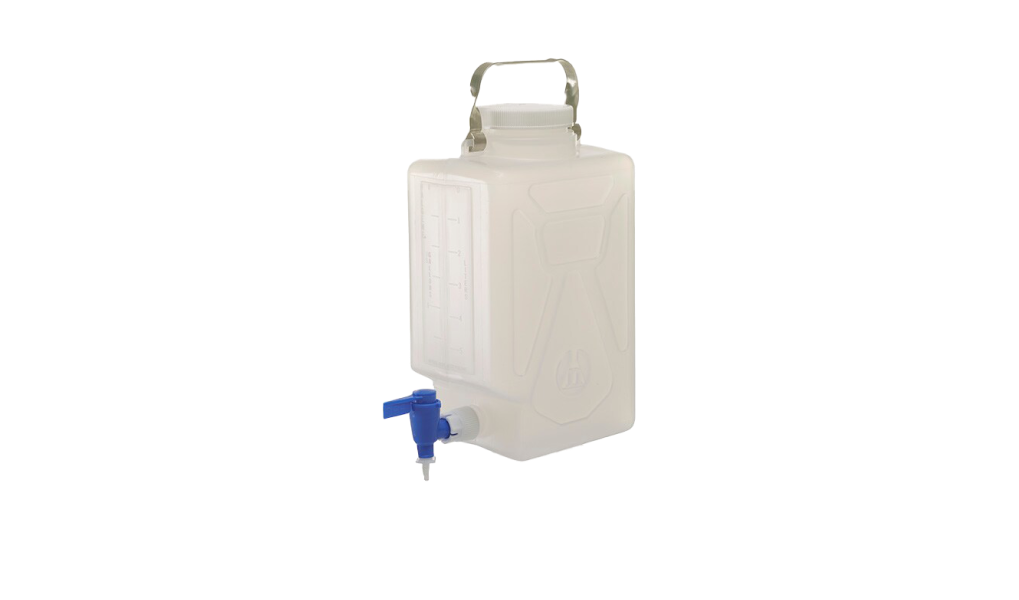 Thermo Scientific™ Nalgene™ Polypropylene, Rectangular Carboy with Spigot, 20L